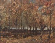Vincent Van Gogh Lane with Poplars (nn04) oil painting picture wholesale